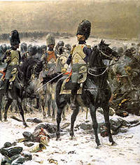 Kejserliga hstgrenadjrer under slaget vid Eylau 1807